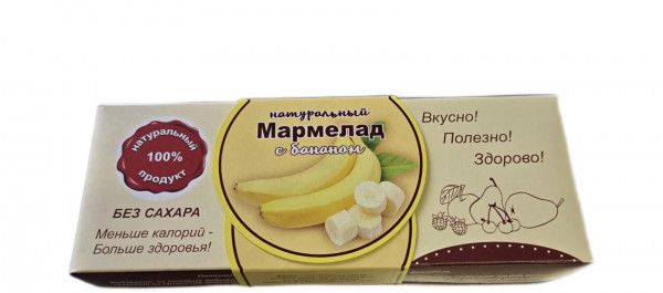 №2 Мармелад натуральный "Банан" 140г  в Анапе