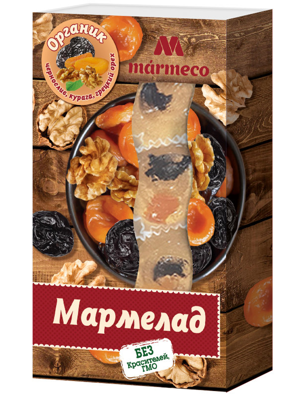 №2 Мармелад "Органик"  Курага, Чернослив, грецкий орех, 180г  в Анапе
